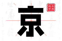 京字在名字中的寓意详细解释